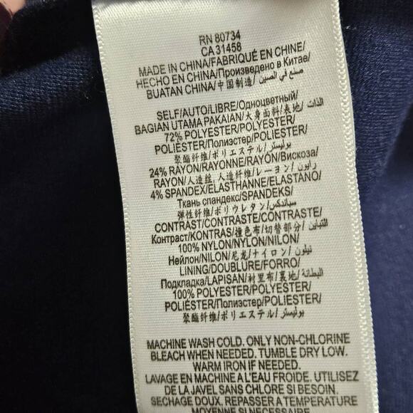 BCBGeneration Navy Blue Sleeveless Mini Dress Size 4 - Picture 4 of 5